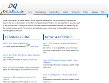 Tablet Screenshot of deltaquants.com